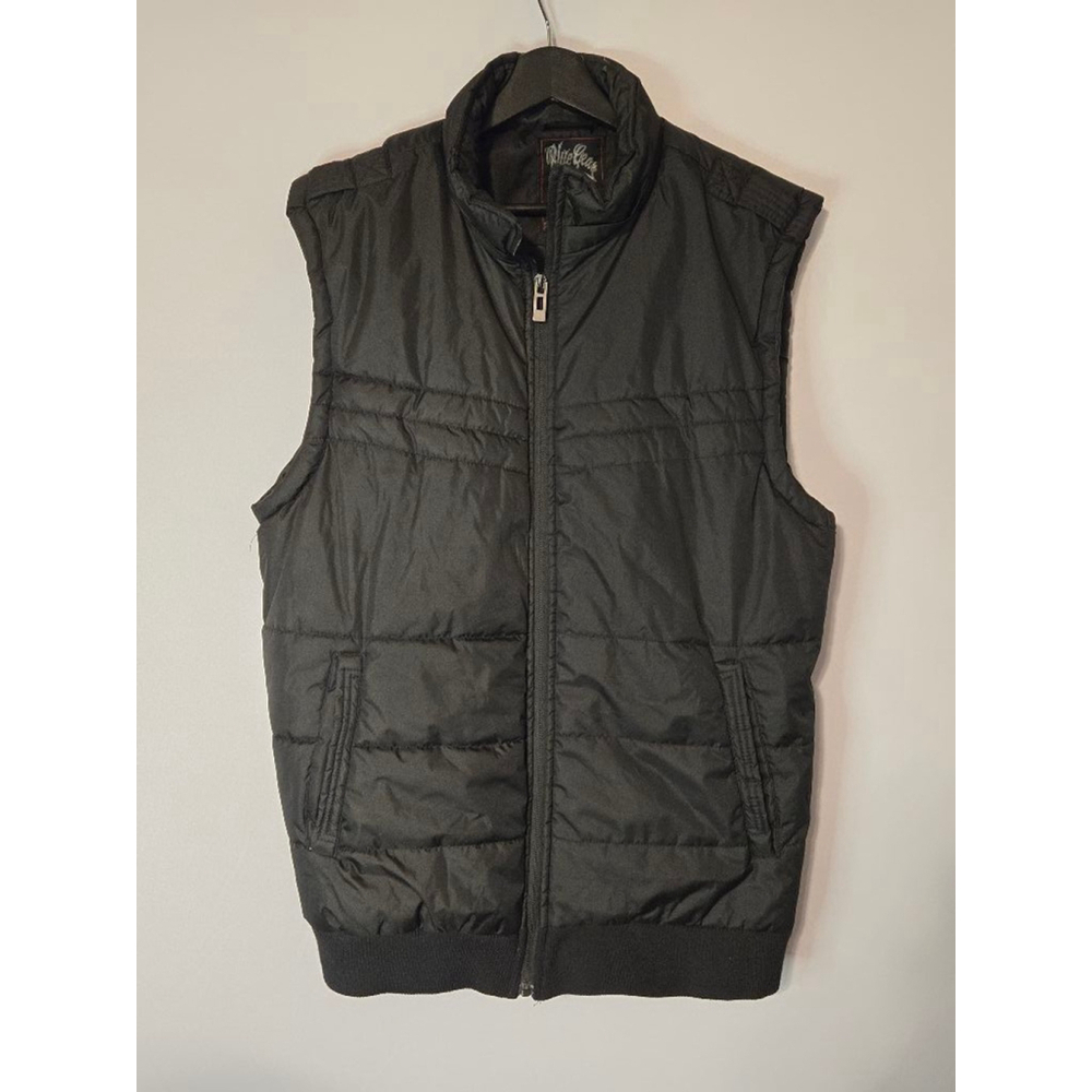 Men's Blue Gear Full Zip Puffer Vest Jacket, XL, Black (2015)